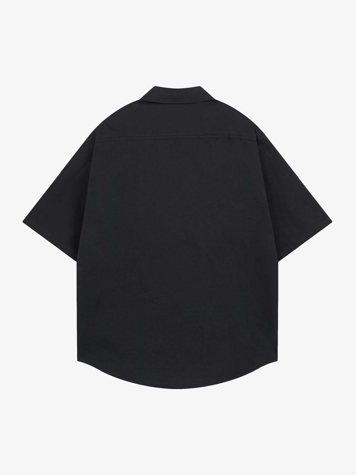 Bold Letter Graphic Short-Sleeve Shirt