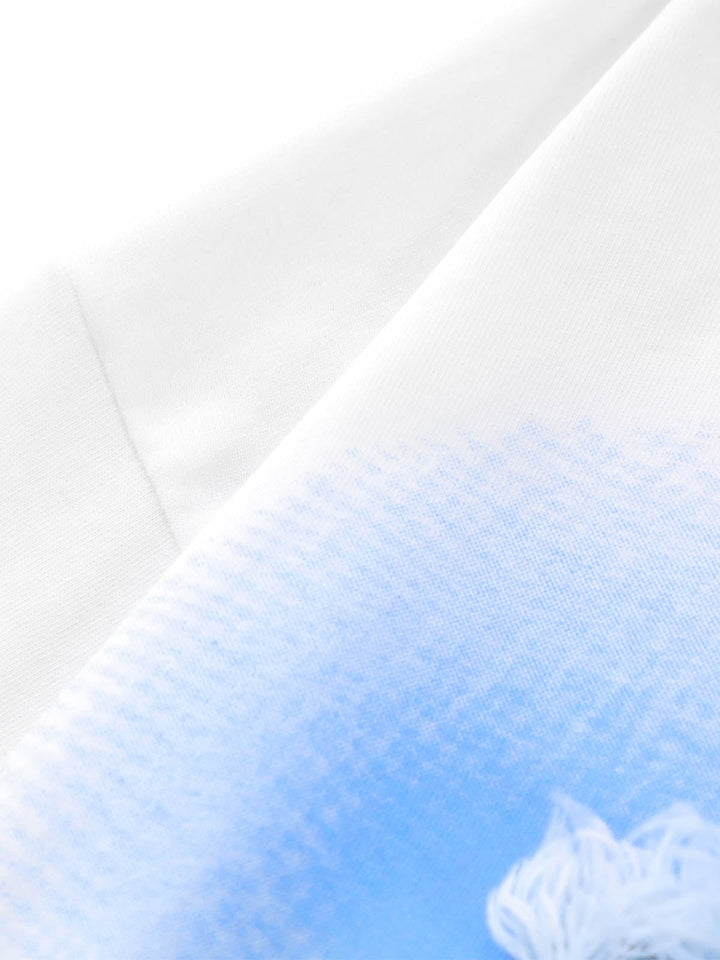Butterfly Patch Embroidered Graphic T-Shirt