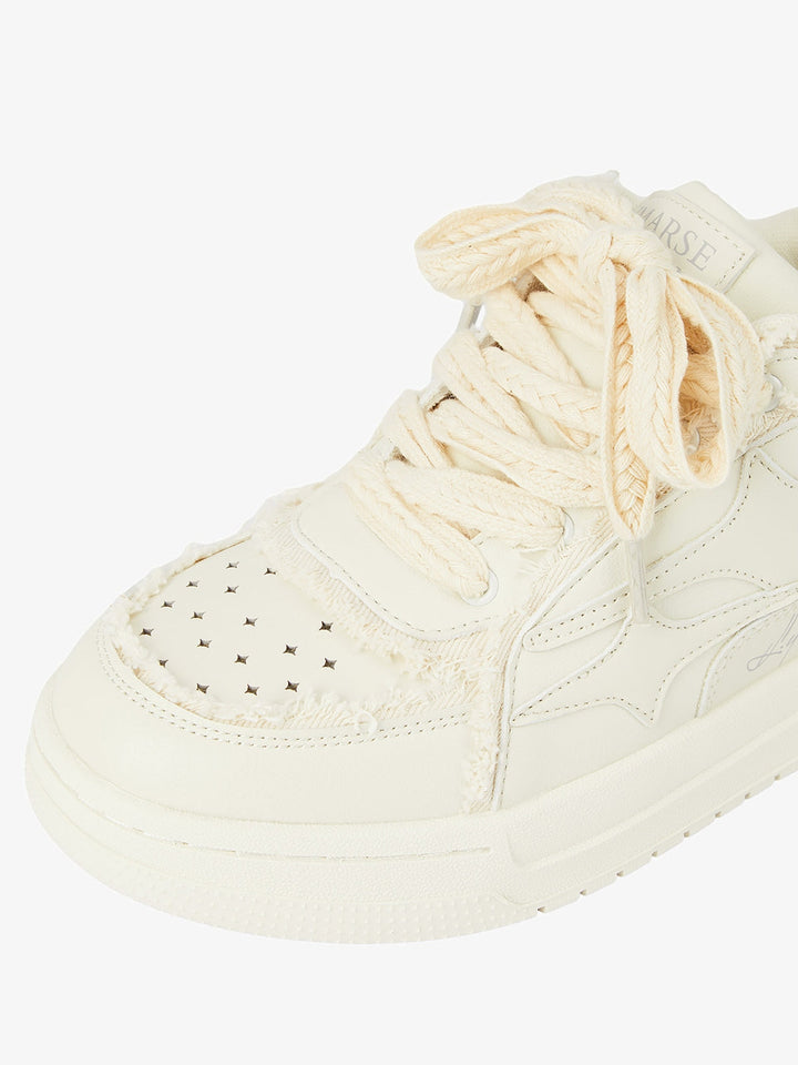 Casual White Board Shoes - 1466