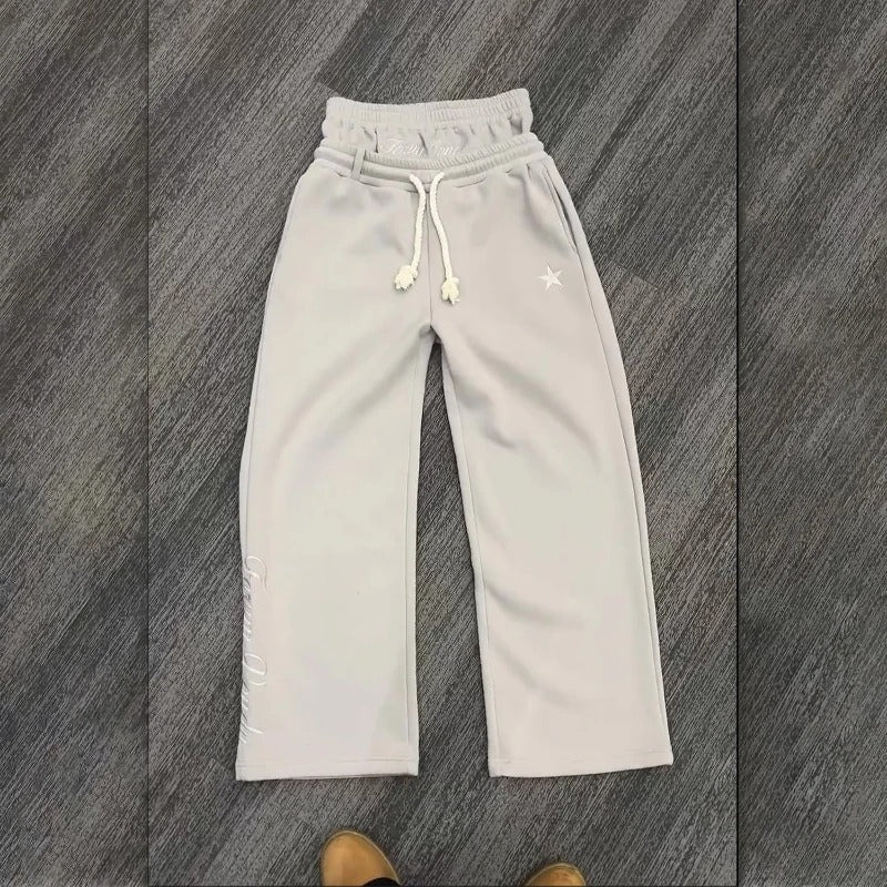 Double Waist Baggy Joggers - MyGarments