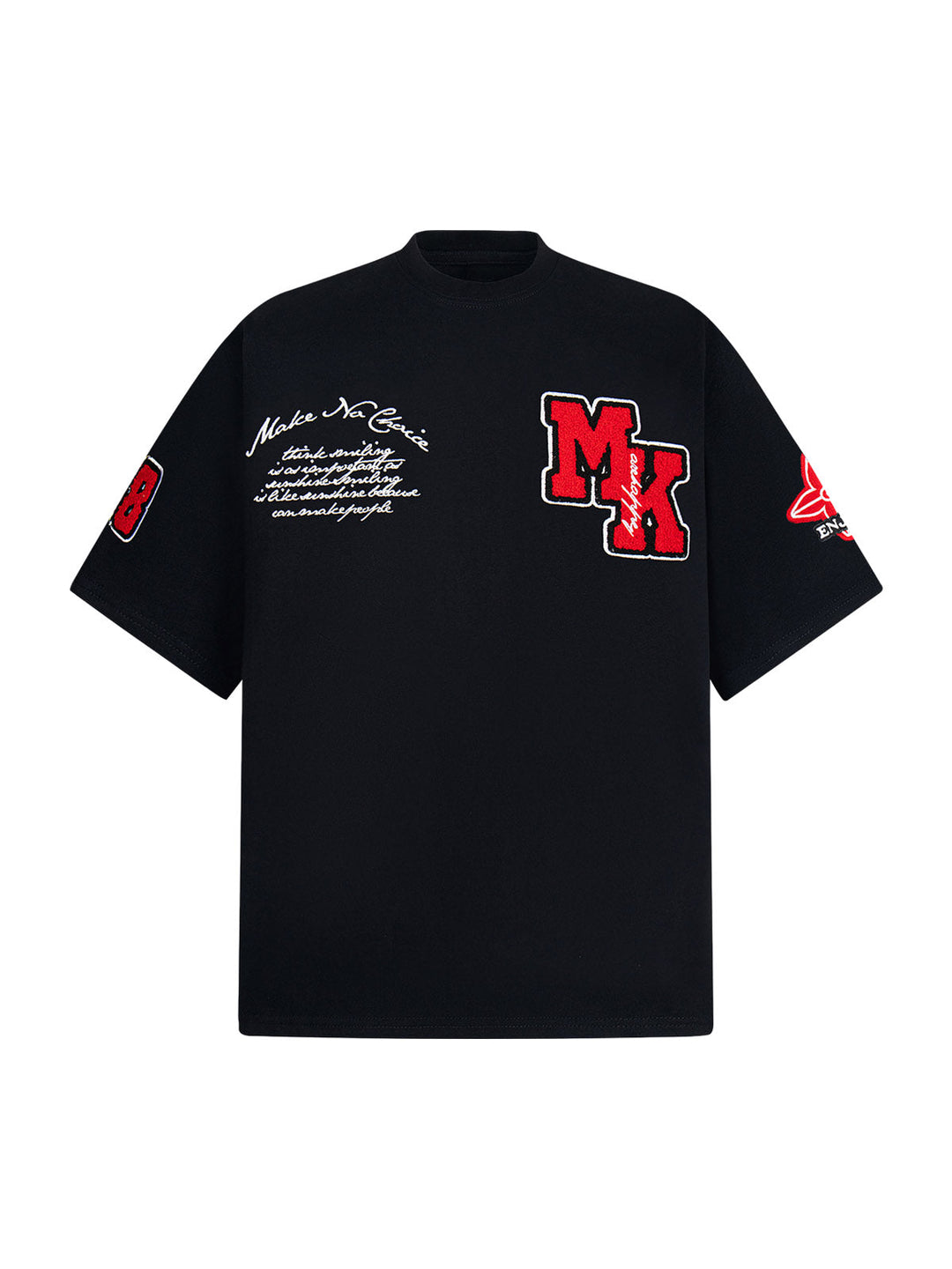 Embroidered Oversized T-Shirt Set