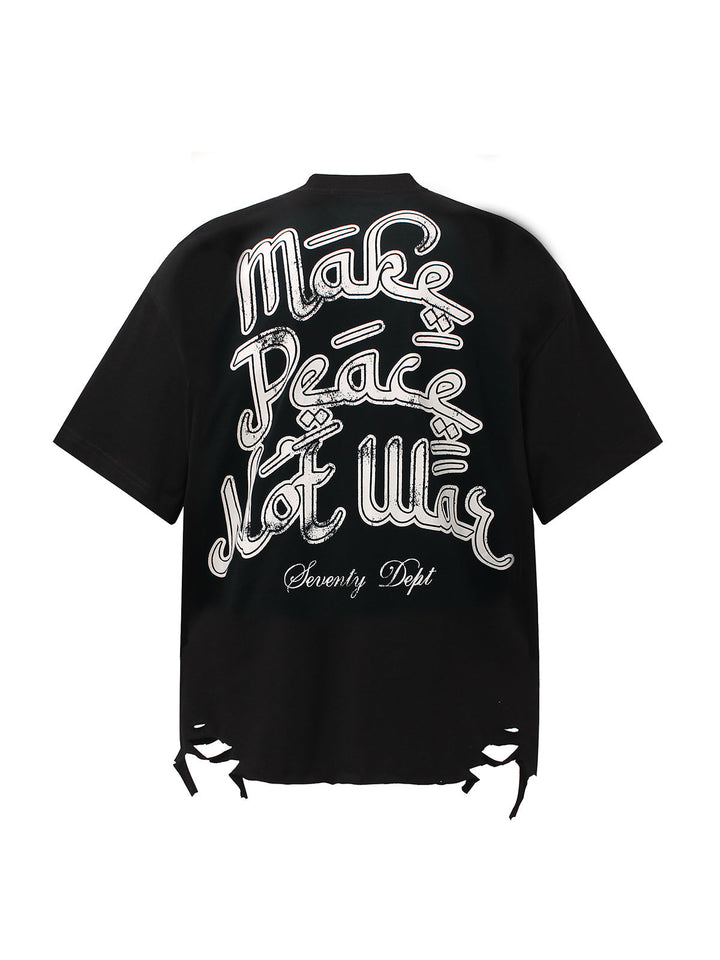 Graffiti Letters Devil Design Graphic T-Shirt