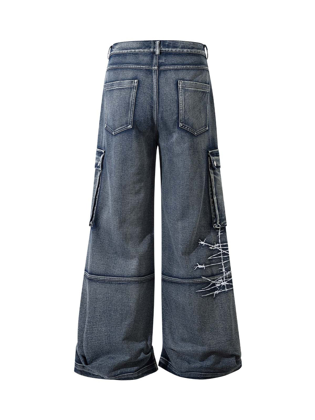 High Street Embroidery Hip-Hop Jeans - 2122