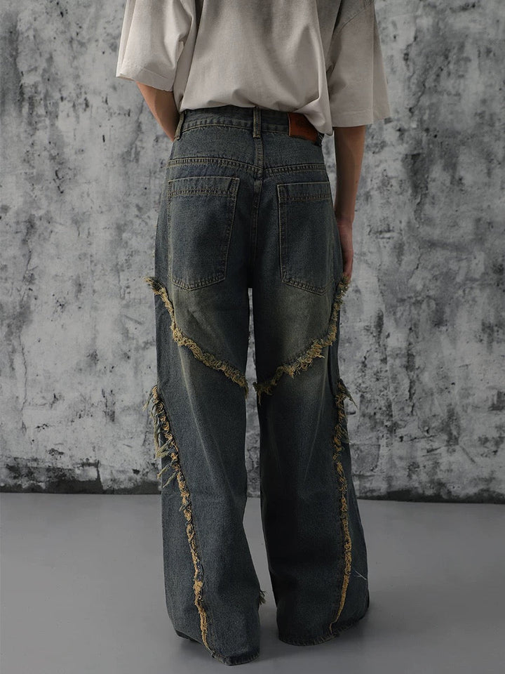 'Cascade' High Street Hip Hop Distressed Jeans