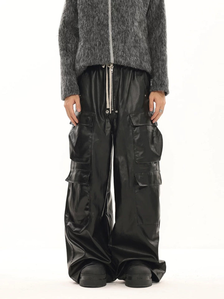 RO-stijl multi-pocket matte gecoate overall - 2094
