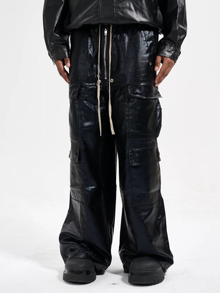 RO-stijl multi-pocket matte gecoate overall - 2094
