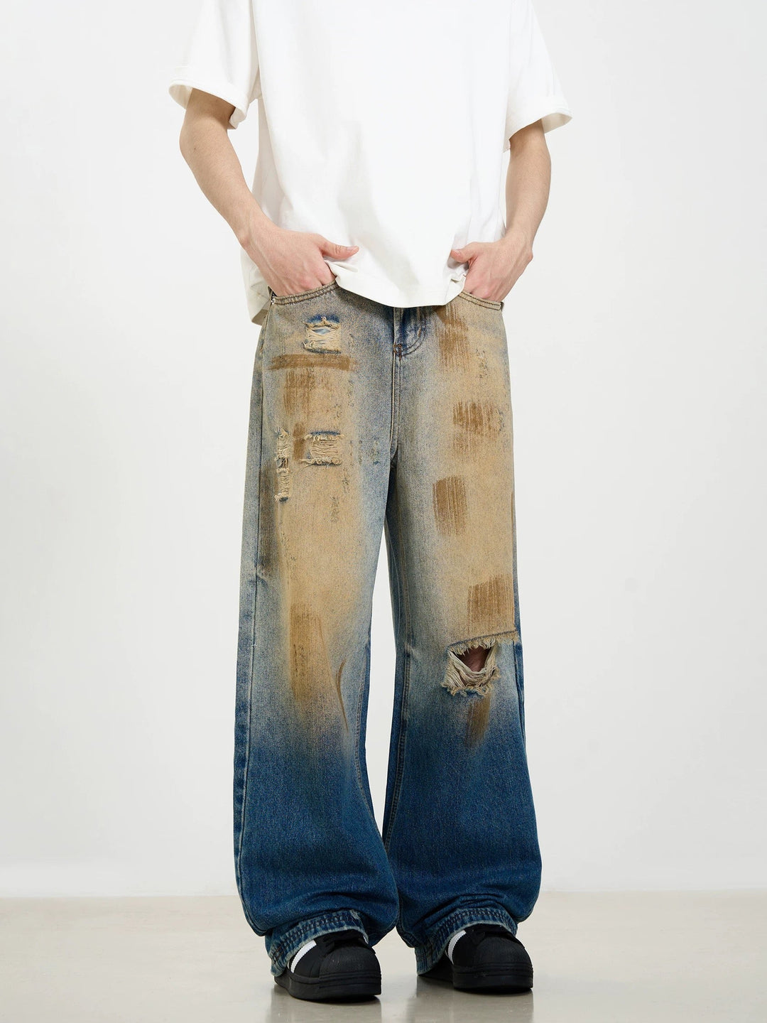 'Aurora' Retro Washed Patina Jeans