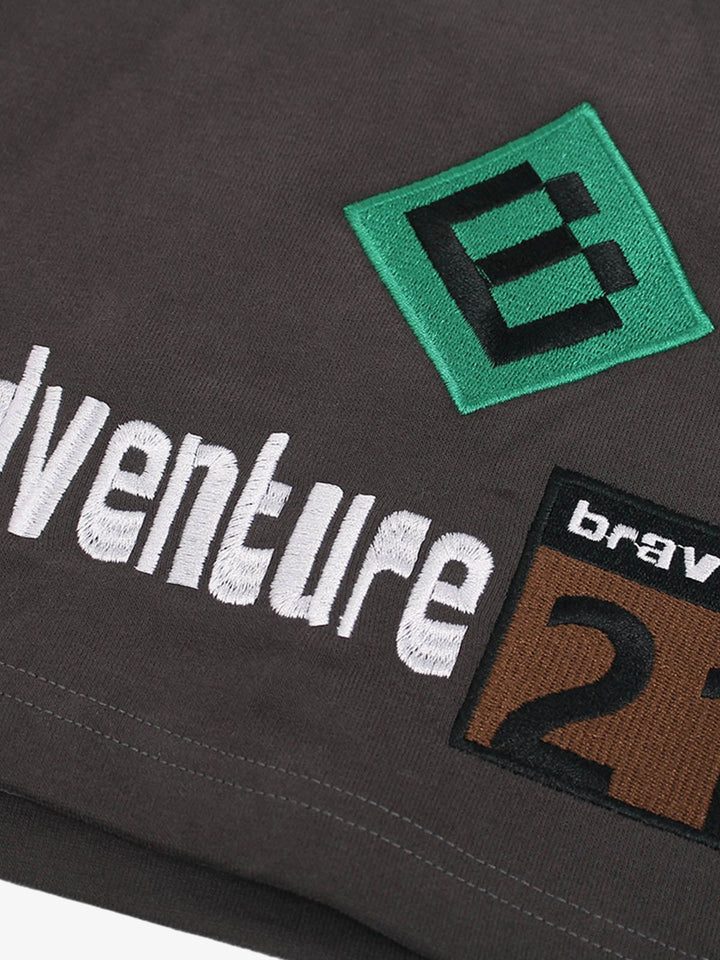 Street Graphic Drawstring Shorts