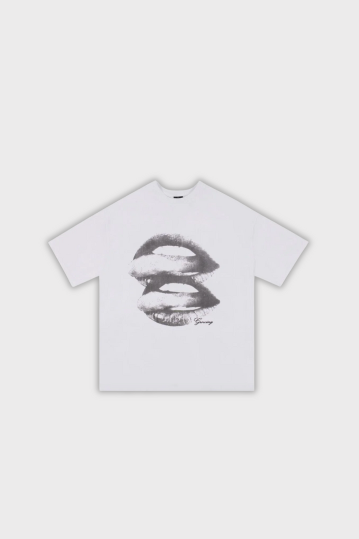 T Shirt With Lips Print
