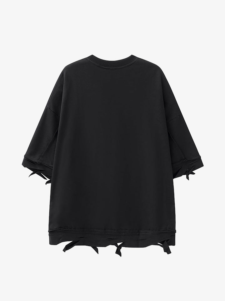 Thesupermade Chain Decorated Oversized T-Shirt - 2278