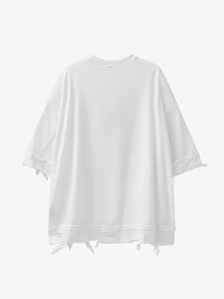 Thesupermade Chain Decorated Oversized T-Shirt - 2278