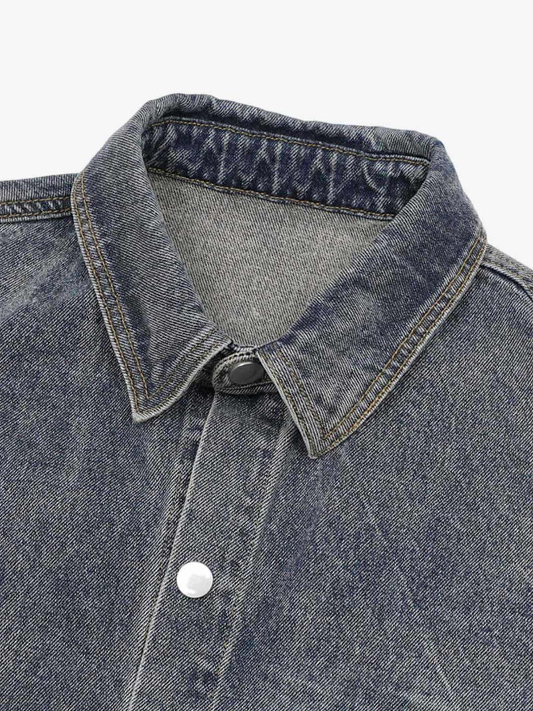 Thesupermade Patchwork Camouflage Ripped Shirt Jorts Denim Suit