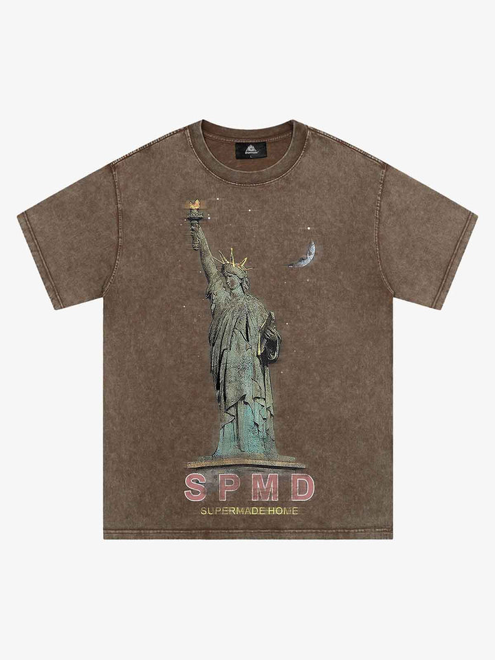 Thesupermade Statue Of Liberty Vintage T-shirt - 2132