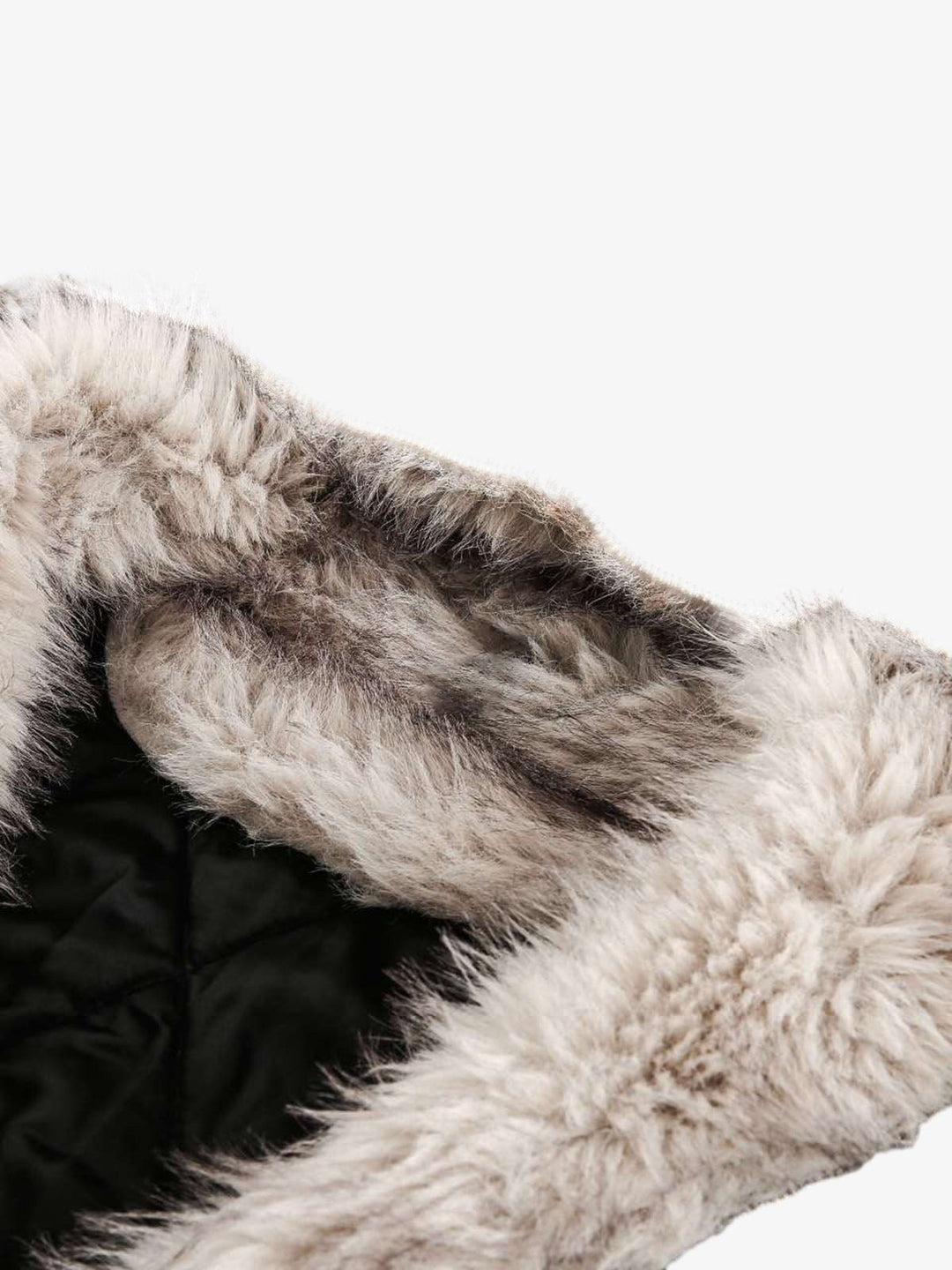 Thesupermade Washed Denim Fur Hooded Jacket - 2265