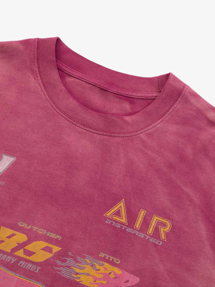 Thesupermade Washed Edge Long Sleeve T-shirt