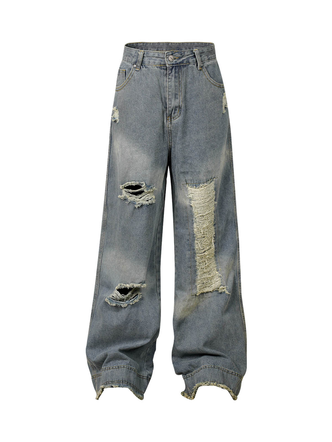 'Livia' Washed Ripped Baggy Jeans