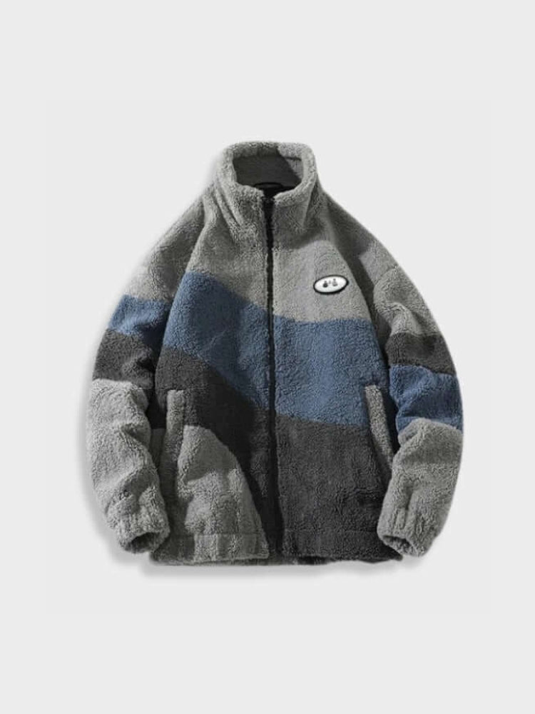 MGRMNTS Fuzzy Retro Fleece Jacket
