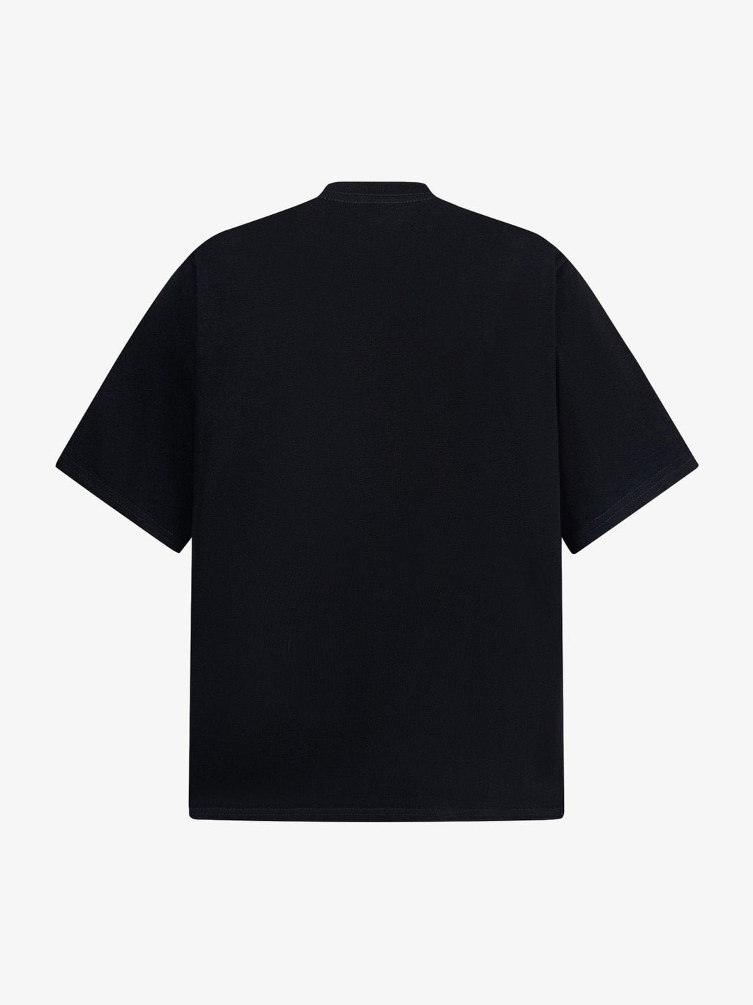 Heavy Retro Patch Embroidered T-shirt - 2398
