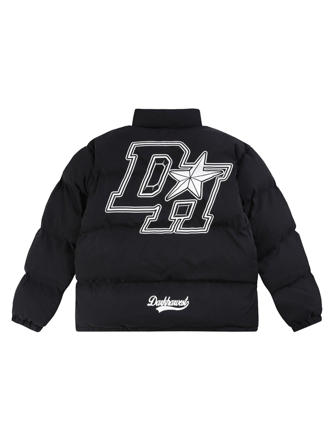 Retro Letter Print Donsjack - 1393