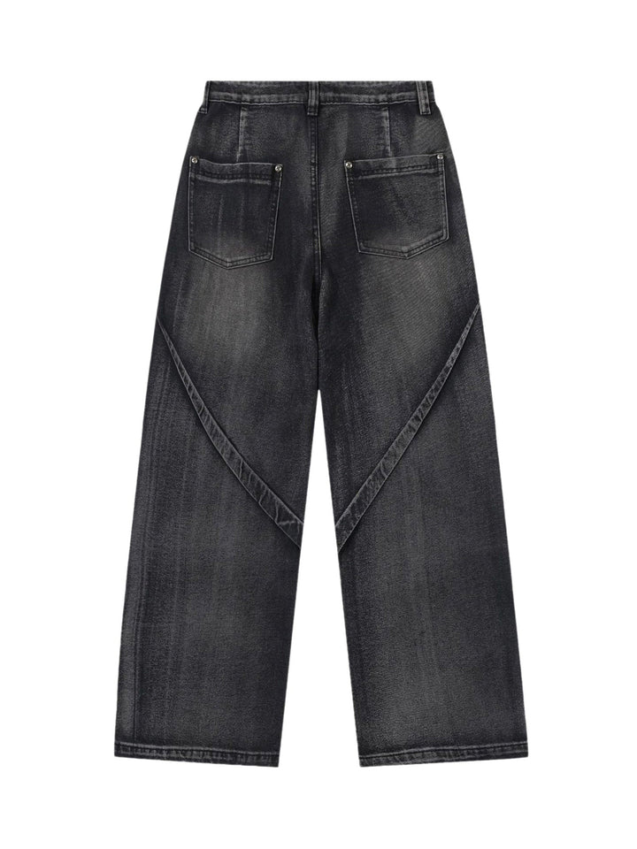 'Axis' Niche Multi-Pleat Retro Jeans