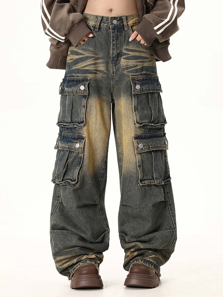 'Terrain' Multi-pocket Cargo Jeans