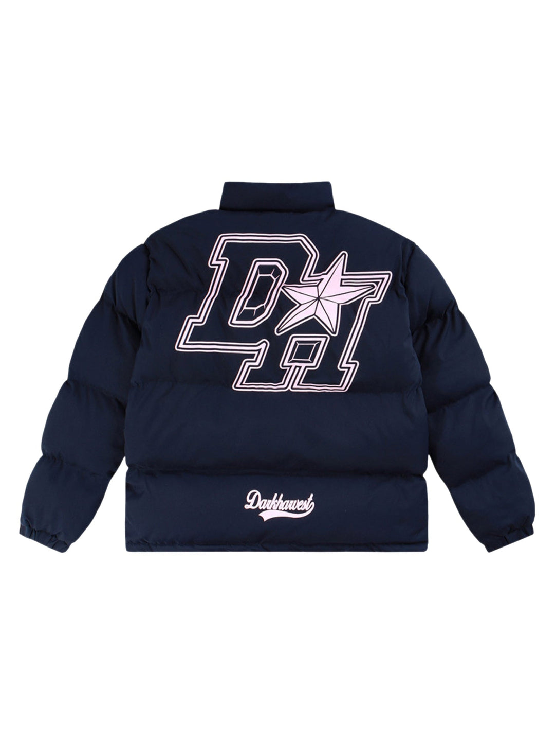 Retro Letter Print Donsjack - 1393