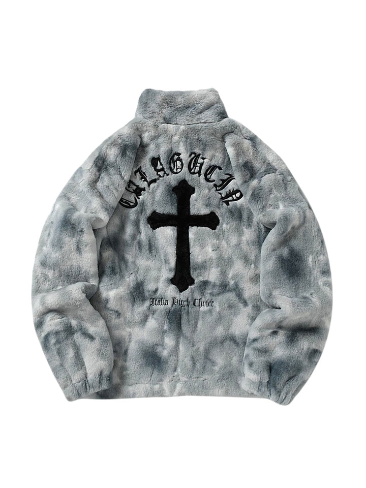 Cross Embroidered Lambswool Jacket