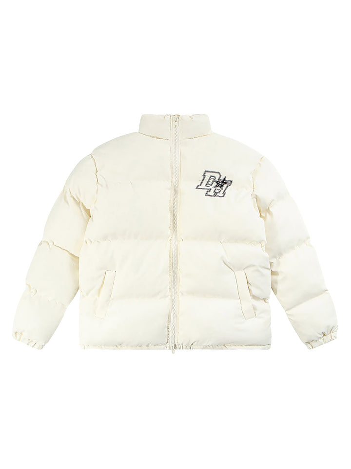 Retro Letter Print Donsjack - 1393