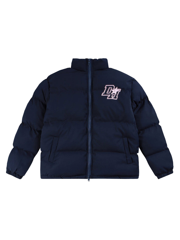 Retro Letter Print Donsjack - 1393