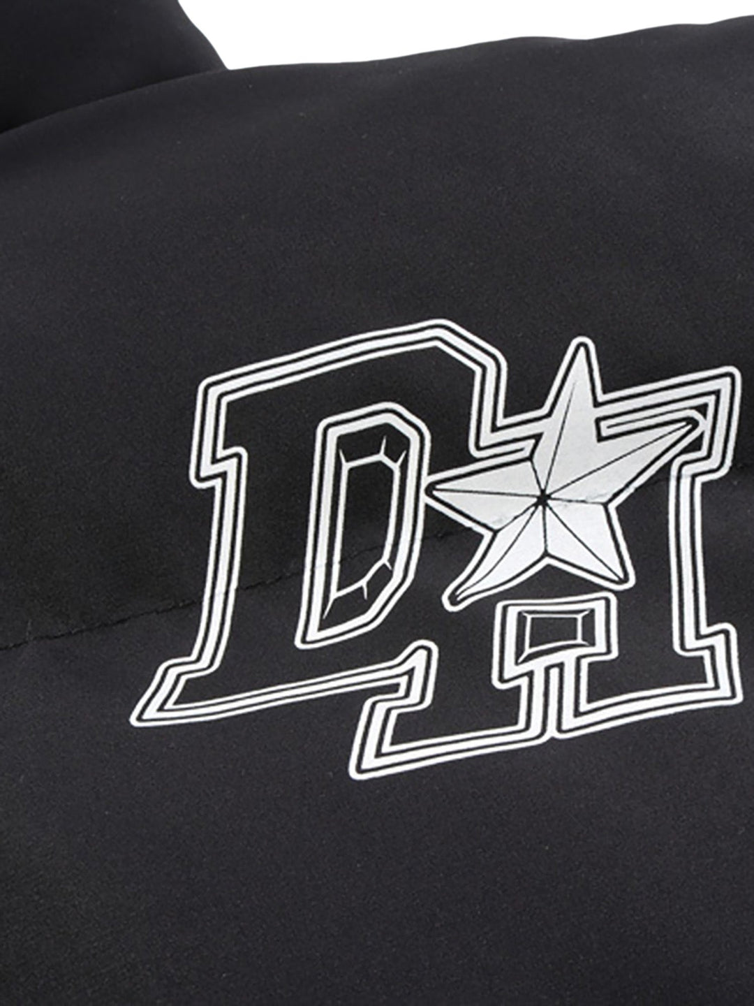 Retro Letter Print Donsjack - 1393