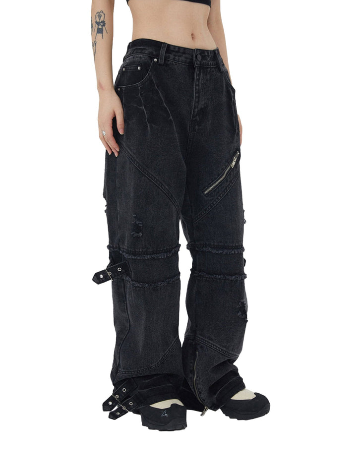 'Rebel' Retro Punk Denim Pants