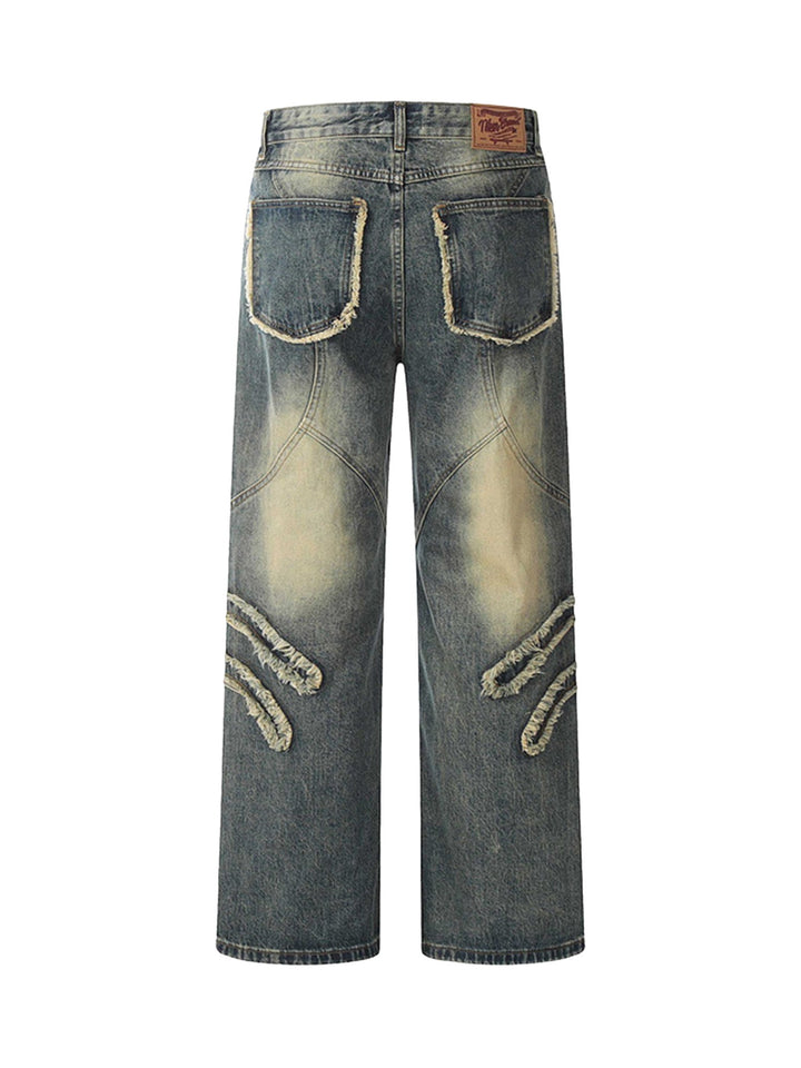 'Graffiti' Hand-painted Baggy Jeans