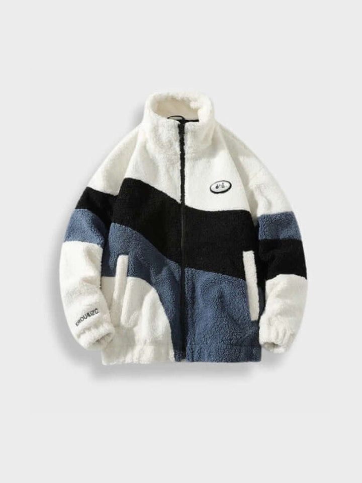 MGRMNTS Fuzzy Retro Fleece Jacket